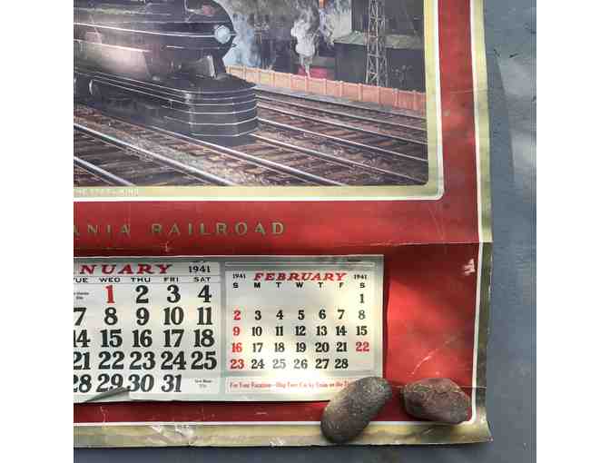 Original Pennsylvania Railroad Calendar Vintage 1941 Grif Teller THE STEEL KING