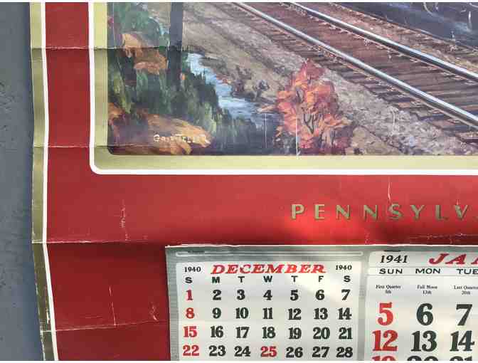 Original Pennsylvania Railroad Calendar Vintage 1941 Grif Teller THE STEEL KING