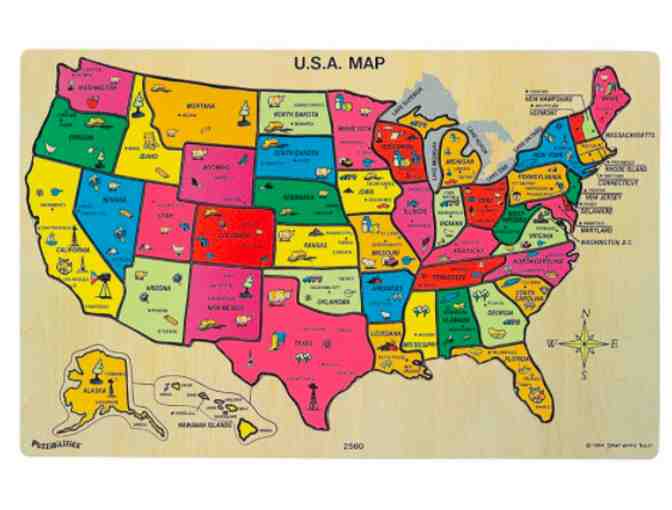 USA map puzzle