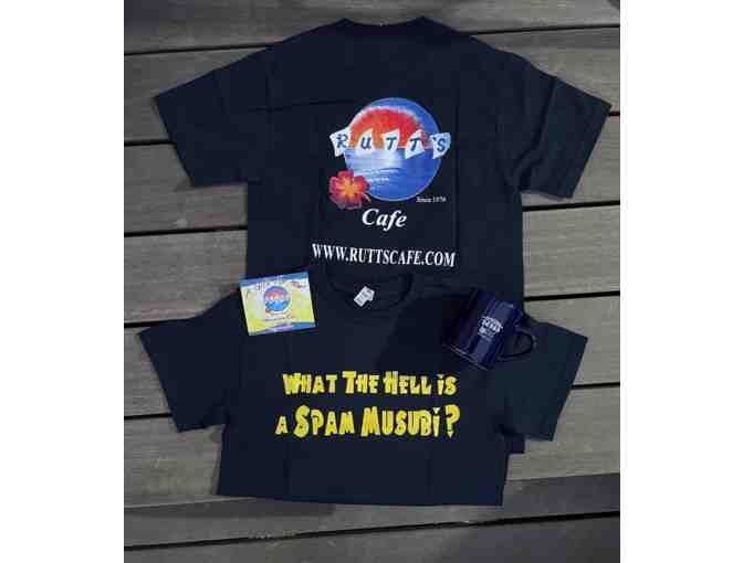 Rutt's Hawaiian Cafe $25 gift card, t-shirt & mug