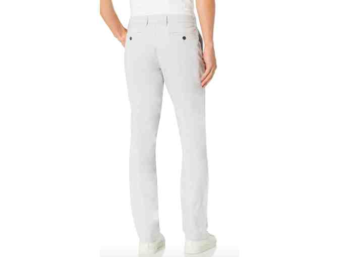 Men's Slim-Fit Washed Stretch Chino Pant- White