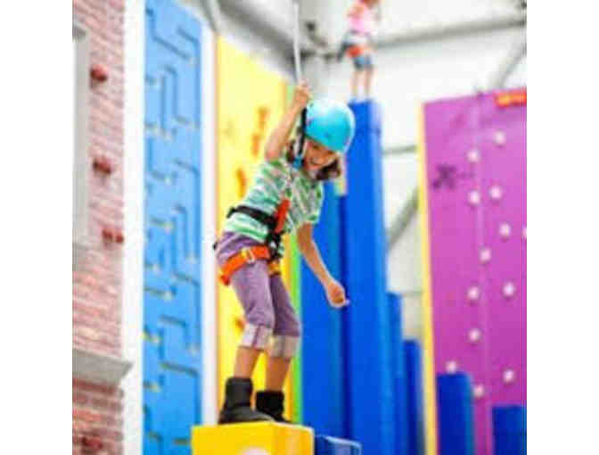 Certificate to Sender One for either one climbing class for 2 or general admission for 2