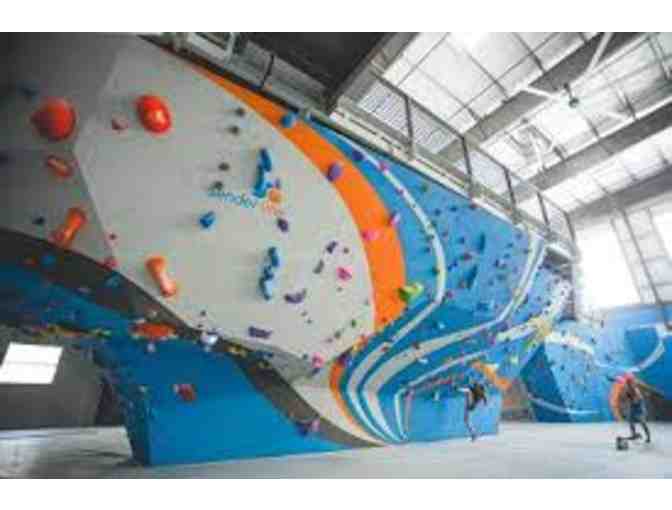 Certificate to Sender One for either one climbing class for 2 or general admission for 2