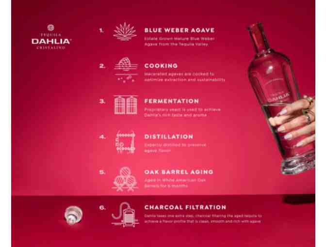 Dahila Cristalino Tequila 1 bottle and Mezcal El Silencio Espadin (black) 1 bottle