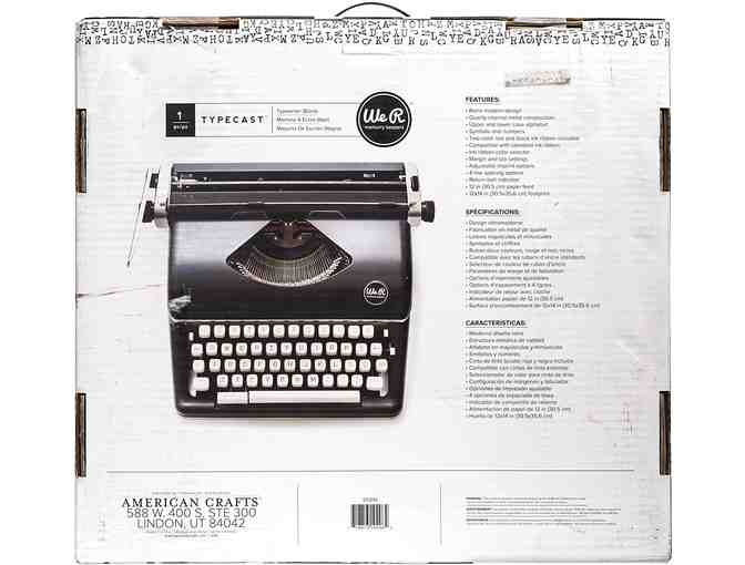 Typecast Retro Typewriter by We R Memory Keepers, black