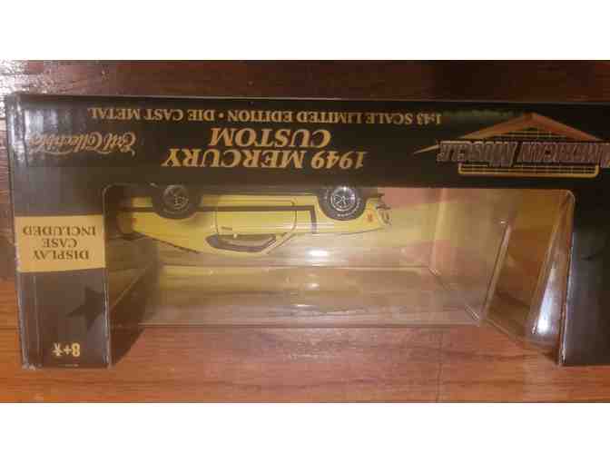 American Muscle brand 1949 Mercury Custom model car with display case