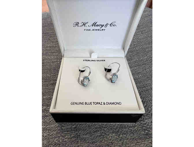 Spectacular Blue Topaz Earrings - Photo 1