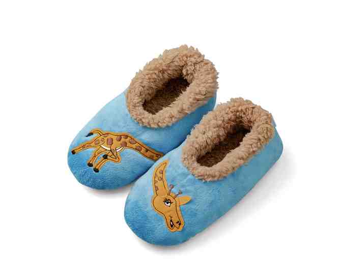 Snoozies Kids Giraffe Slippers (Size Large) - Photo 1