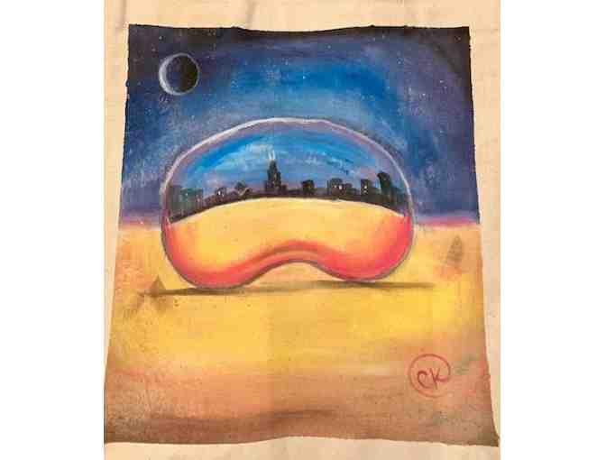 Hand Painted Canvas Tote Bag