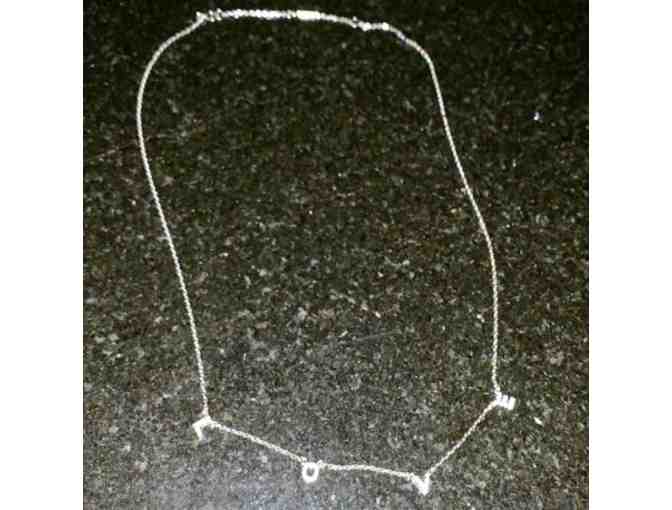 Sterling Silver 'LOVE' necklace