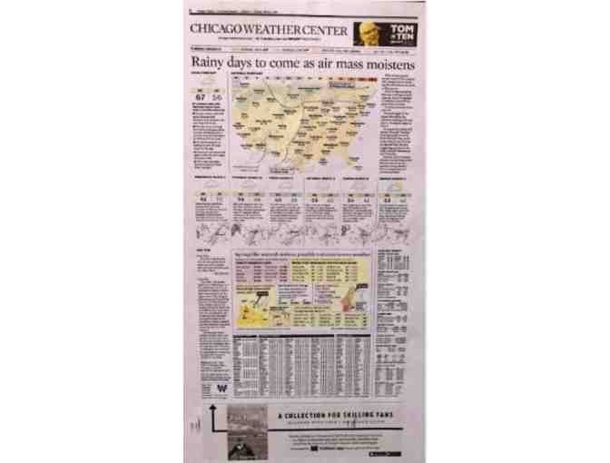 Original 'Working Art' Created by WGN Chief Meteorologist Tom Skilling