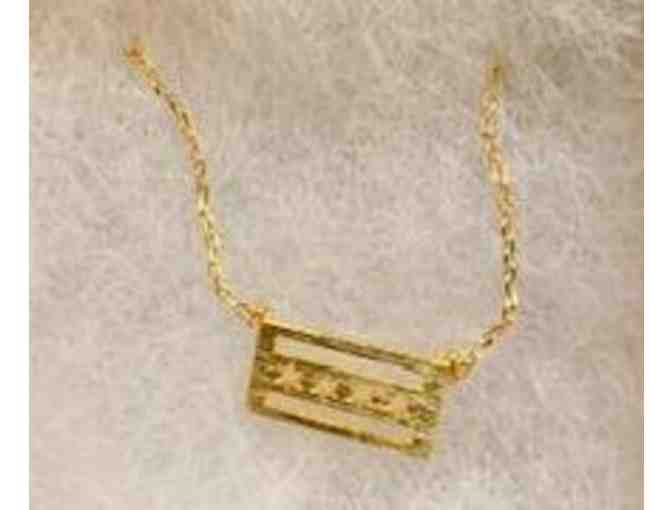 Chicago Flag Necklace from Embellish