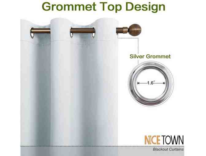 NICETOWN WINDOW TREATMENT- GROMMET-ROOM DARKENING DRAPES W42 X L63