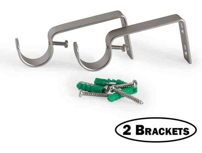 IVILON DRAPERY TREATMENT WINDOW CURTAIN ROD-SQUARE DESIGN 1 1/8 ROD, 28 TO 48 INCHES