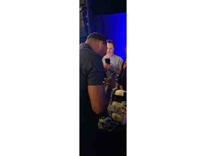 ROBERT WOODS LOS ANGELES RAMS WIDE RECEIVER AUTOGRAPHED NFL MINI RIDDELL HELMET