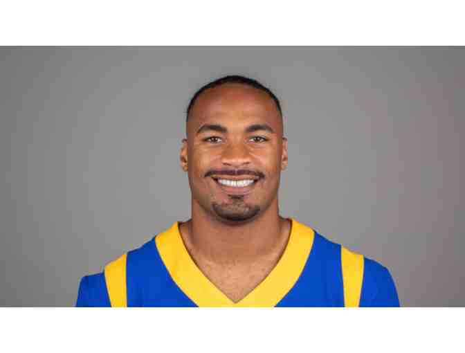 ROBERT WOODS LOS ANGELES RAMS WIDE RECEIVER AUTOGRAPHED NFL MINI RIDDELL HELMET