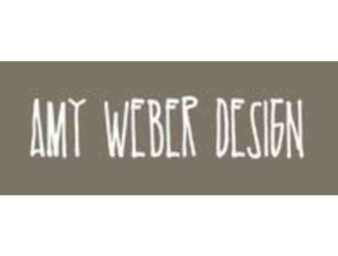 AMY WEBER DESIGN - BLACK ONYX & LAPIS WITH SUEDE TASSEL NECKLACE