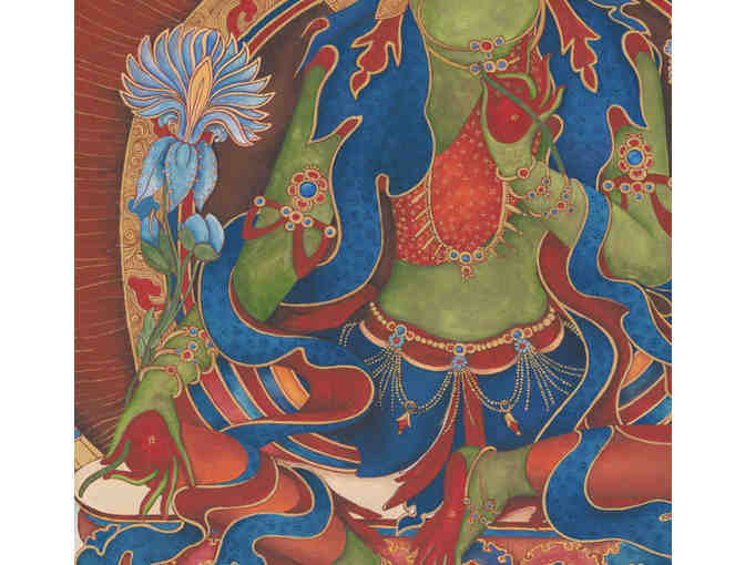 Laura Santi Sacred Art: 'Green Tara, Goddess of Compassion' Print