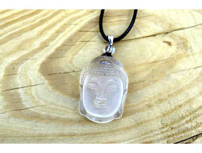 Forest Haven Designs: Natural White Crystal Sterling Silver Buddha Necklace