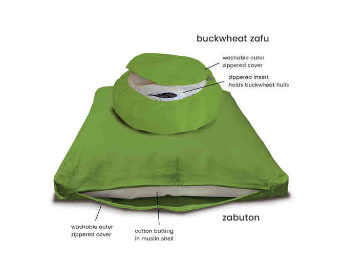 DharmaCrafts: Eco Zafu & Zabuton Set in Bidder's Choice of Color