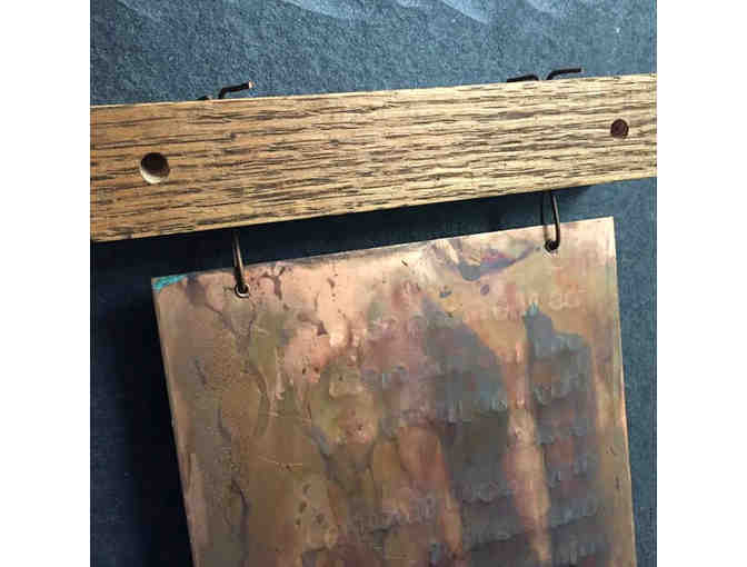 mary jane dodd: 'morning mantra' Copper Wall Hanging