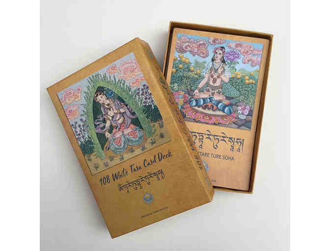 Lasha Mutual: 108 White Tara Card Deck from Original Paintings