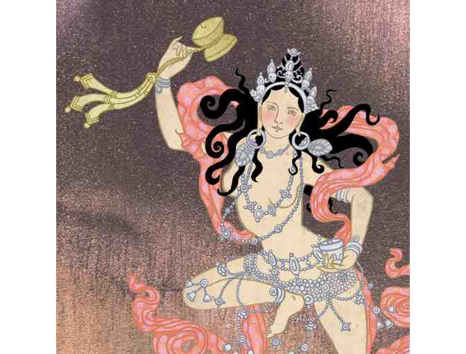 Lasha Mutual: 'Machig Labdron' Giclee Print of Original Digital Painting