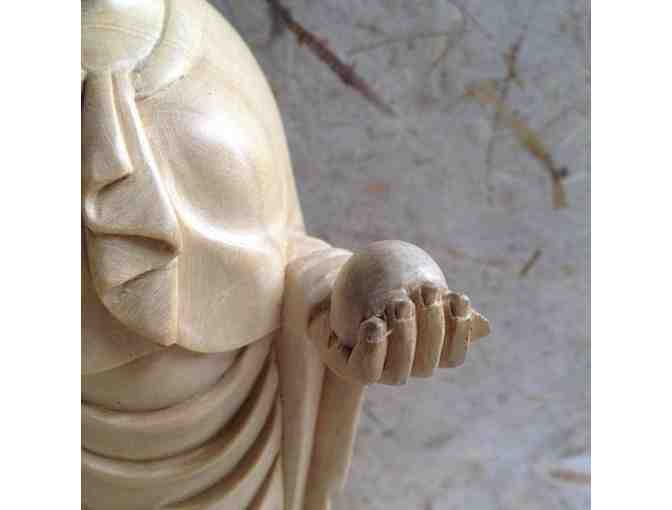 Garden of Buddhas: Jizo Woman Statue in Bentiwas Wood