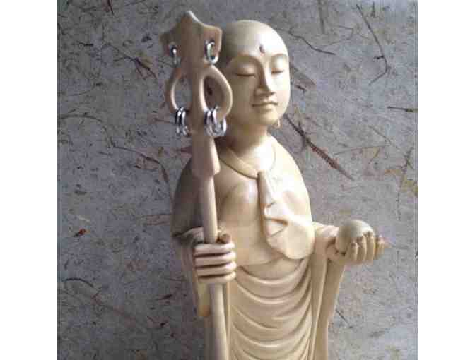Garden of Buddhas: Jizo Woman Statue in Bentiwas Wood