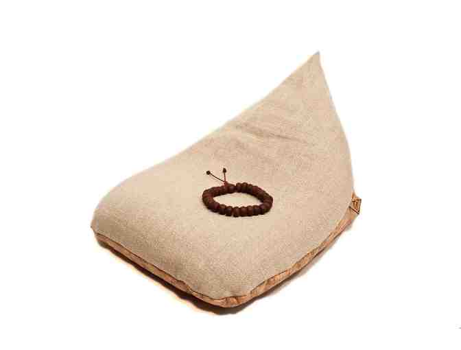 OmraStudio: Natural Original Irish Meditation Cushion Organic Hemp, Cork, and Buckwheat