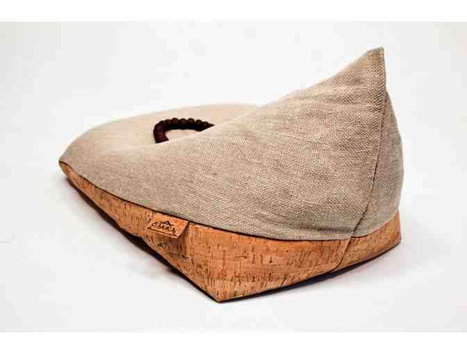OmraStudio: Natural Original Irish Meditation Cushion Organic Hemp, Cork, and Buckwheat