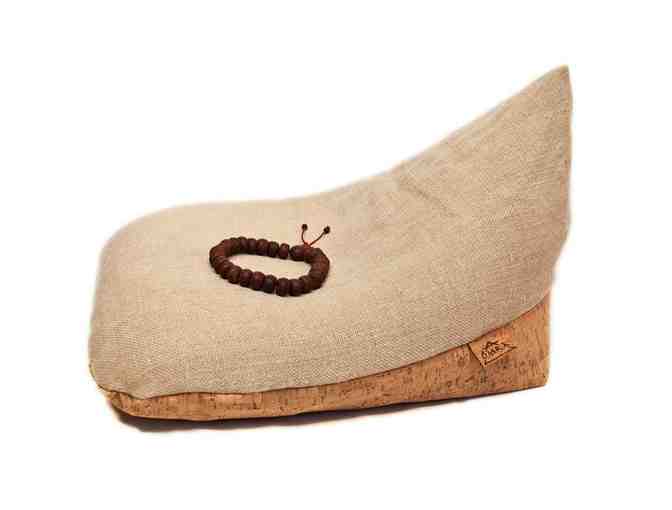 OmraStudio: Natural Original Irish Meditation Cushion Organic Hemp, Cork, and Buckwheat