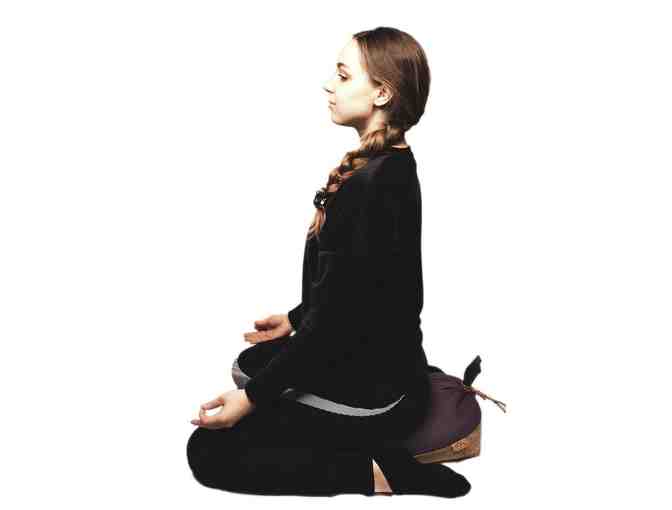 OmraStudio: Original Irish Meditation Cushion Organic Hemp, Cork, and Buckwheat in Black