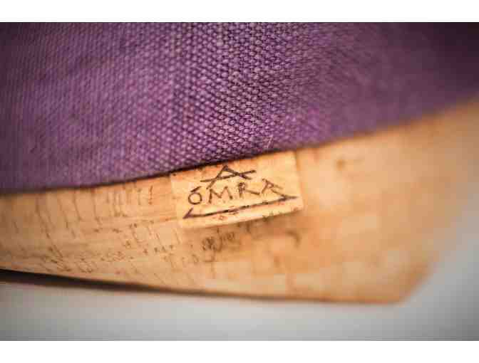 OmraStudio: Original Irish Meditation Cushion Organic Hemp, Cork, and Buckwheat in Purple
