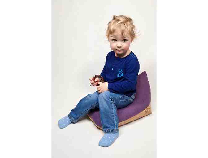 OmraStudio: Original Irish Meditation Cushion Organic Hemp, Cork, and Buckwheat in Purple