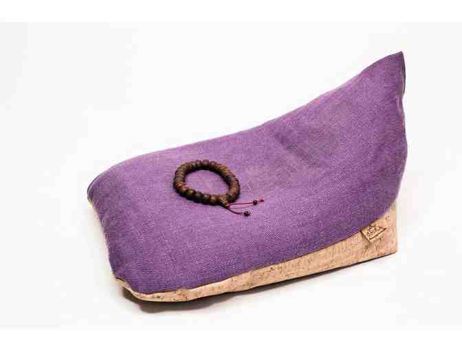 OmraStudio: Original Irish Meditation Cushion Organic Hemp, Cork, and Buckwheat in Purple
