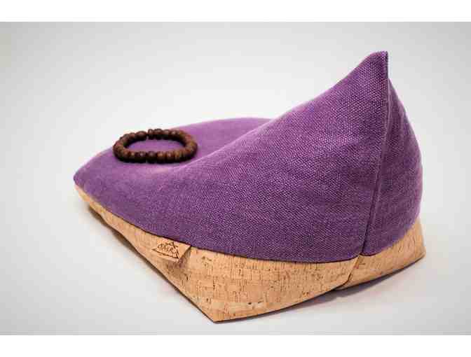 OmraStudio: Original Irish Meditation Cushion Organic Hemp, Cork, and Buckwheat in Purple