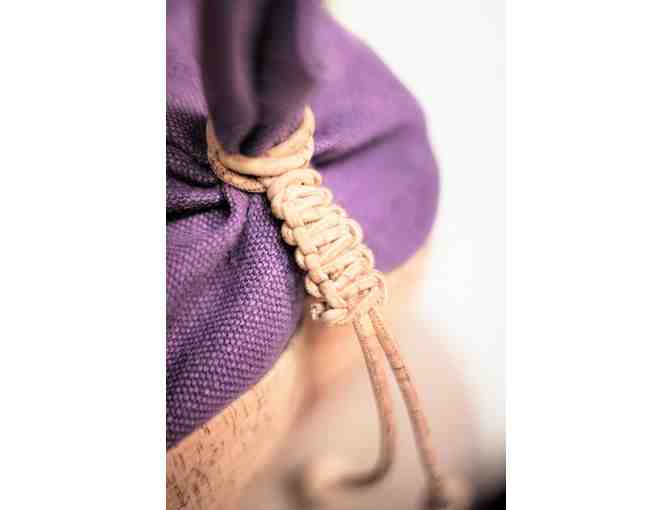 OmraStudio: Original Irish Meditation Cushion Organic Hemp, Cork, and Buckwheat in Purple