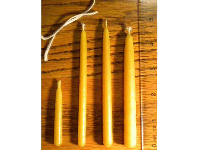 Meditation Candles: Ceramic Holder and 100 20-Minute Beeswax Candles