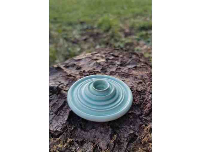 Meditation Candles: Ceramic Holder and 100 20-Minute Beeswax Candles