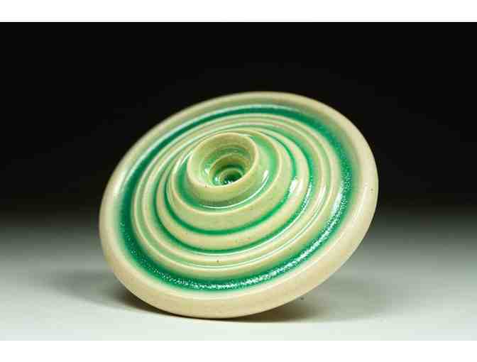 Meditation Candles: Ceramic Holder and 100 20-Minute Beeswax Candles