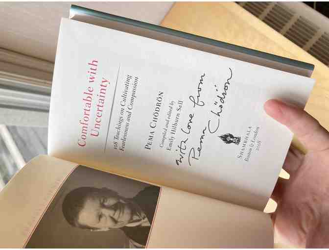 Pema Chodron: Signed 'Comfortable with Uncertainty' Hardcover