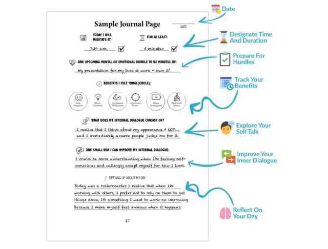 Habit Nest: Two-Piece 'Meditation' and 'Gratitude' Sidekick Journal Set