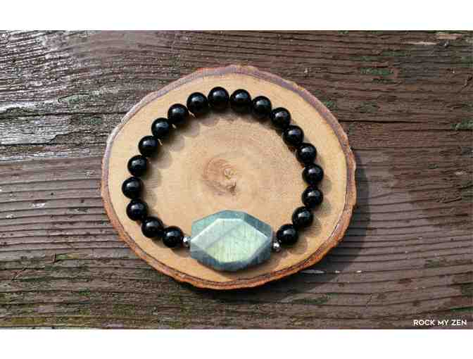 RockMyZen: Labradorite and Black Tourmaline Bracelet