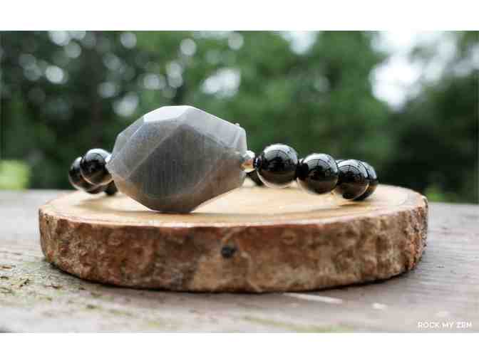 RockMyZen: Labradorite and Black Tourmaline Bracelet