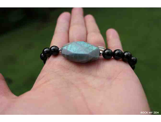 RockMyZen: Labradorite and Black Tourmaline Bracelet