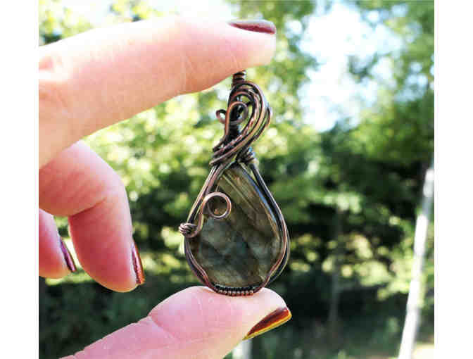 RockMyZen: Copper-Wire Wrapped Labradorite Pendant