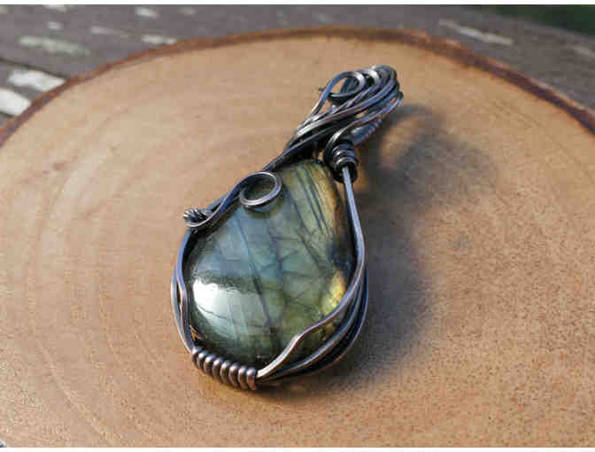 RockMyZen: Copper-Wire Wrapped Labradorite Pendant
