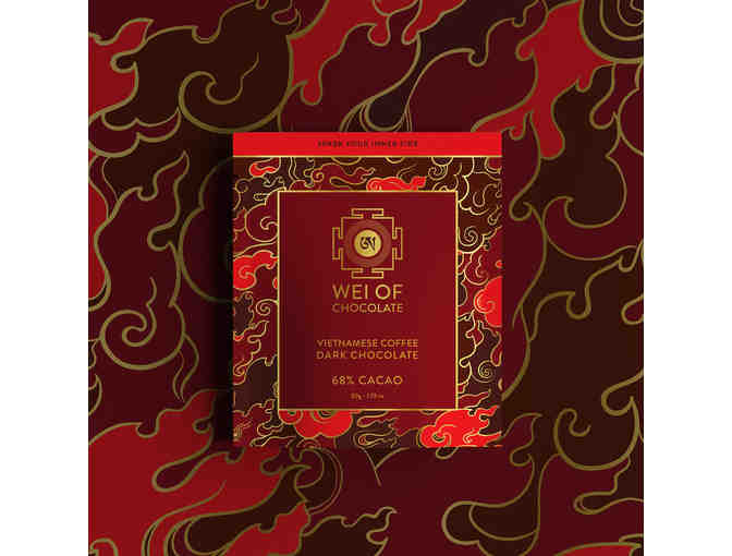 Wei of Chocolate: Five-Bar 'Five Element Collection' Organic Vegan Dark Chocolate