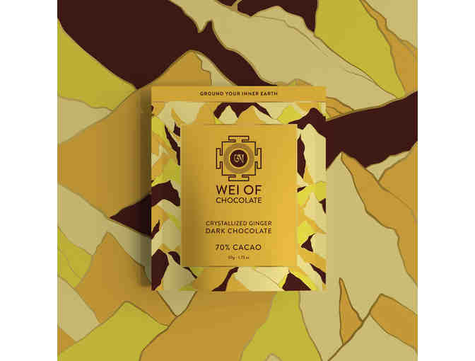 Wei of Chocolate: Five-Bar 'Five Element Collection' Organic Vegan Dark Chocolate